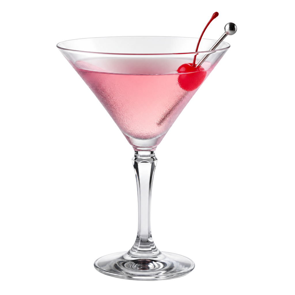 Pink martini on table
